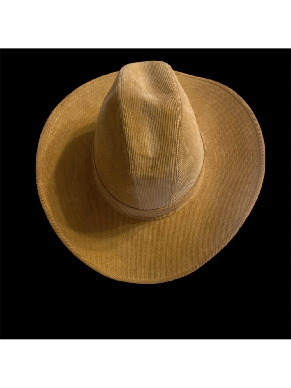 Vintage Levi Strauss & Co Cowboy Tan Western Hat Corduroy 7 USA Made - Picture 5 of 12